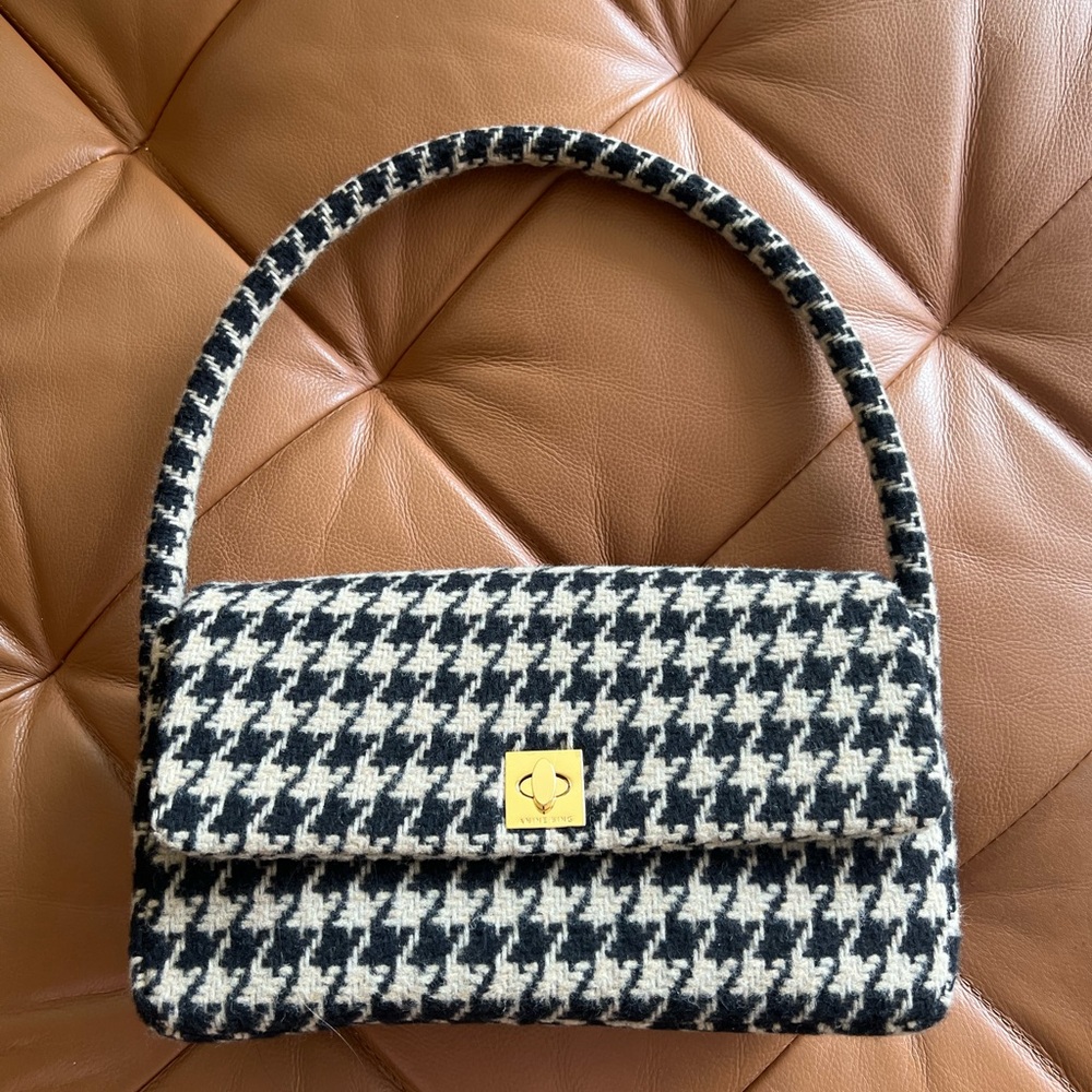 Anine Bing Nico Bag Houndstooth